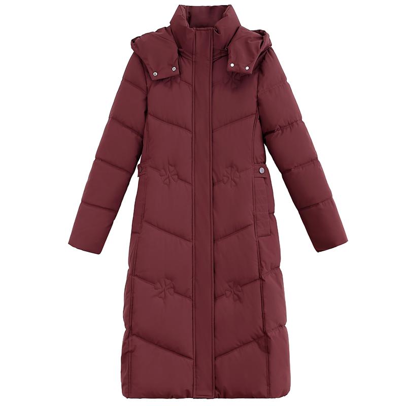 Plus Size XL-5XL Fashion Winter Woman Long Parkas Hooded Thick Warm Jacket Loose Middle Age Women's Coats