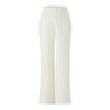 PORTS Women's Cream White Blended Casual Pants