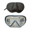 High-Definition Anti-Choke Diving Goggles with Integrated Nose Protector for Nearsighted Men and Women, Includes EVA Case