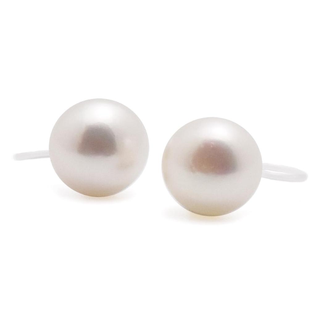 Large Freshwater Pearl Earrings Genuine Material June Birthstone Wedding Gift New Graduate Celebration Day Drawstring Warranty Replacement of Clasp