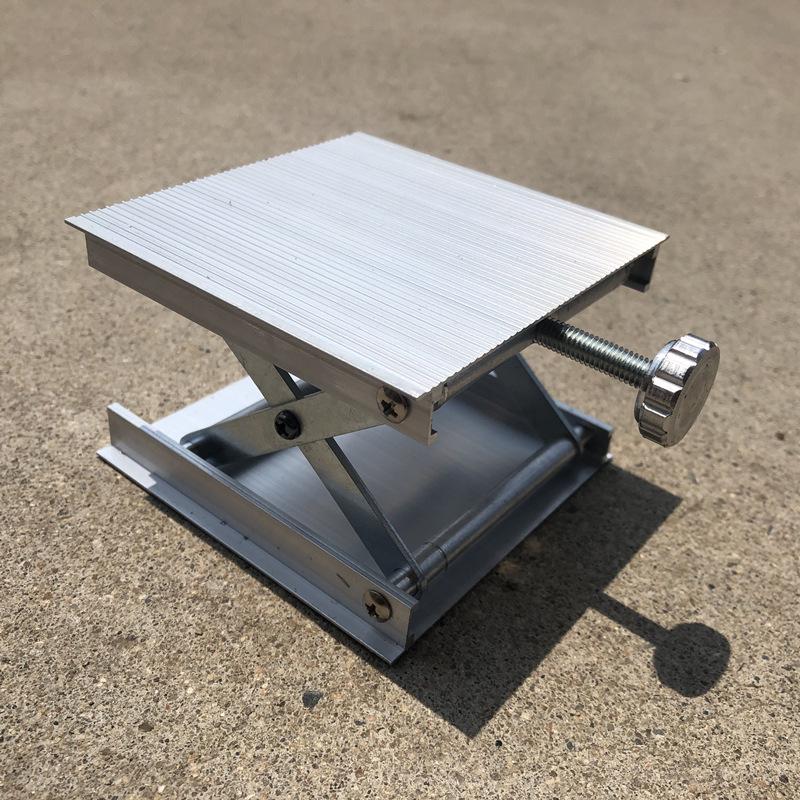 Compact Stainless Steel Manual Lifting Platform for Laboratory Use