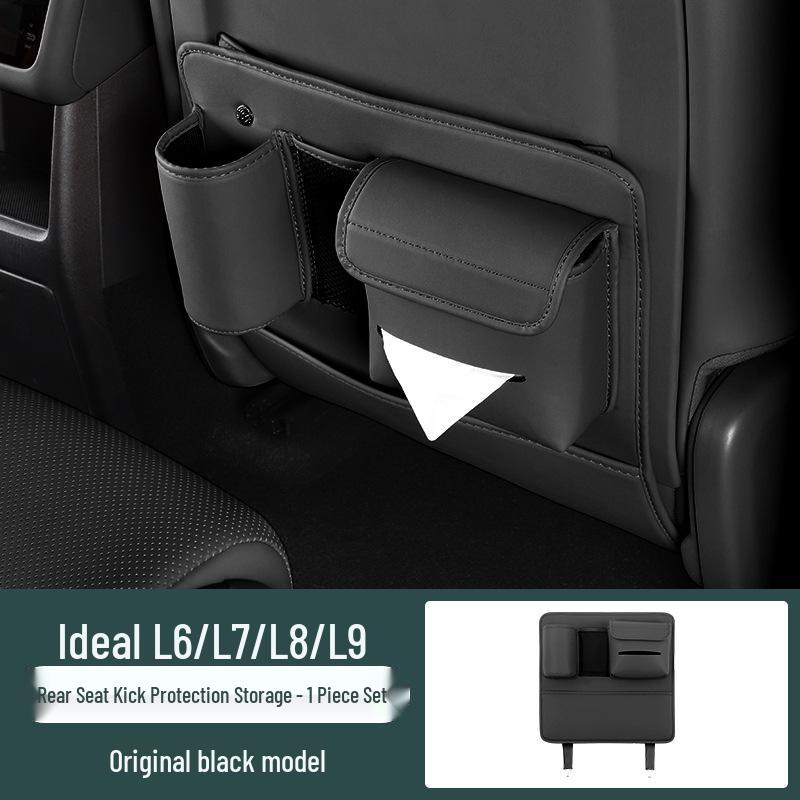 

Ideal L6-L9 MEGA Rear Seat Anti-Kick Mat with Storage Pockets - Car Interior Accessory.