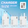 240W GaN USB C Charger 8 in 1 Fast Charging Phone Charger Power Adapter For iPhone Samsung Xiaomi Type C EU/US Plug Wall Charger