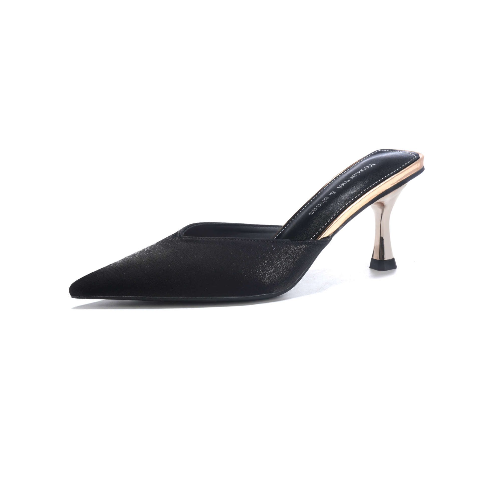 Sandals 2026 Summer Half Dragged Women s High Heels Commuting Shoes Slippers Korean Edition Shoes Fashion Single Shoes 34 4690₽