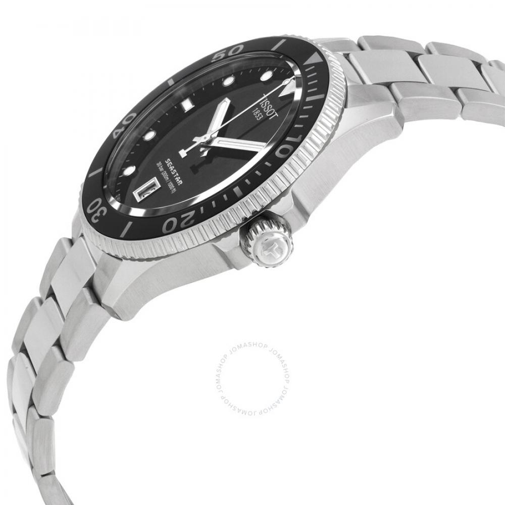 Tissot SeaStar Quartz Black Dial Men S Watch T120.410.11.051.00