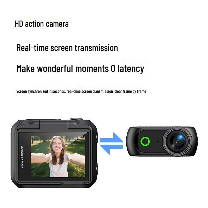 Magnetic Thumb HD Sports Camera with WiFi & Detachable Charging Case for Outdoor Riding