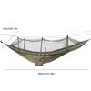 Camping Hammock with Net Tree Friendly Straps Storage Bag Portable for Hiking Backyard Relaxing Camel Green
