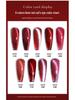 AS New Gem Red Cat Eye Gel Polish - Autumn/Winter 2022 Dynamic Crushed Diamond Crystal Cat Eye Nail Art