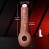 Penis Extender Sex Toys Cock Sleeve Men Adult Sexy Realistic Silicone Delay Ejaculation Enlargement Reusable Condom Training
