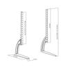 Universal πόδια βάσης τηλεόρασης Cabletech 27"-60"