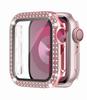Diamond Case For Apple watch 40mm 41mm 44mm45mm 42mm 38 Accessories Bling Bumper Protector Cover iWatch series 3 4 5 6 7 se 8 9