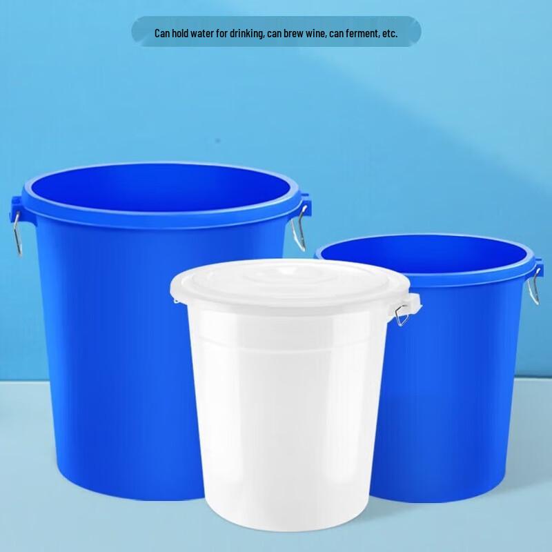 Yunrui 90L Plastic Water Storage Bucket with Wheels