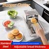 Verstellbare Dicke Brotschneider Kommerzielles Küchengerät Bagel Burger Schneider Edelstahl Manueller Brotschneider