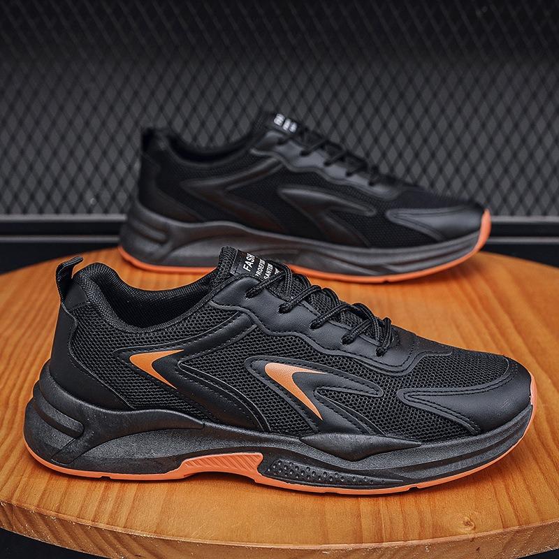 Men S Summer Breathable Mesh Sneakers Korean Style Casual White Shoes