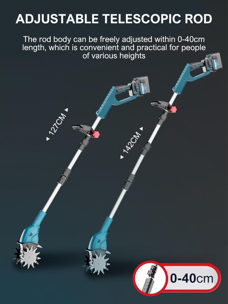 Electric Tiller For Makita 21V Battery Powerful Electric Cultivator 300W Cordless Rotary Tiller for Turning The Soil and Opening