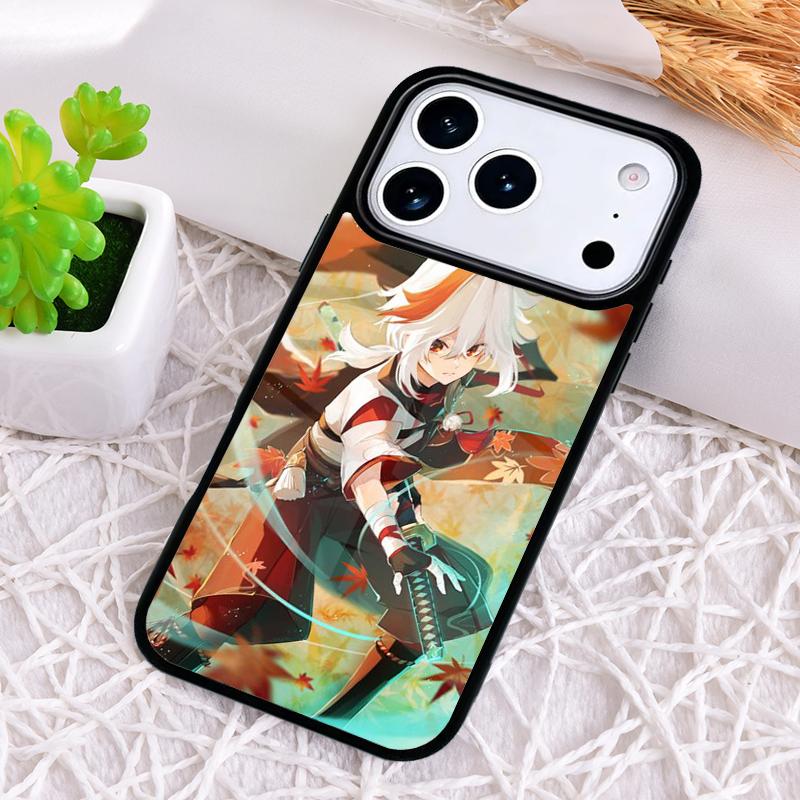 Genshin Impact Kaedehara Kazuha soft Phone Case for iPhone 17 Air 16 15 11 12 14 13 Pro Max Shockproof Cover