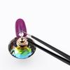 1Pc 2 Heads Straight Nail Tweezers with Silicone Pressing Head for 3D Sticker Rhinestones Water Sticker Picker Nails Tools