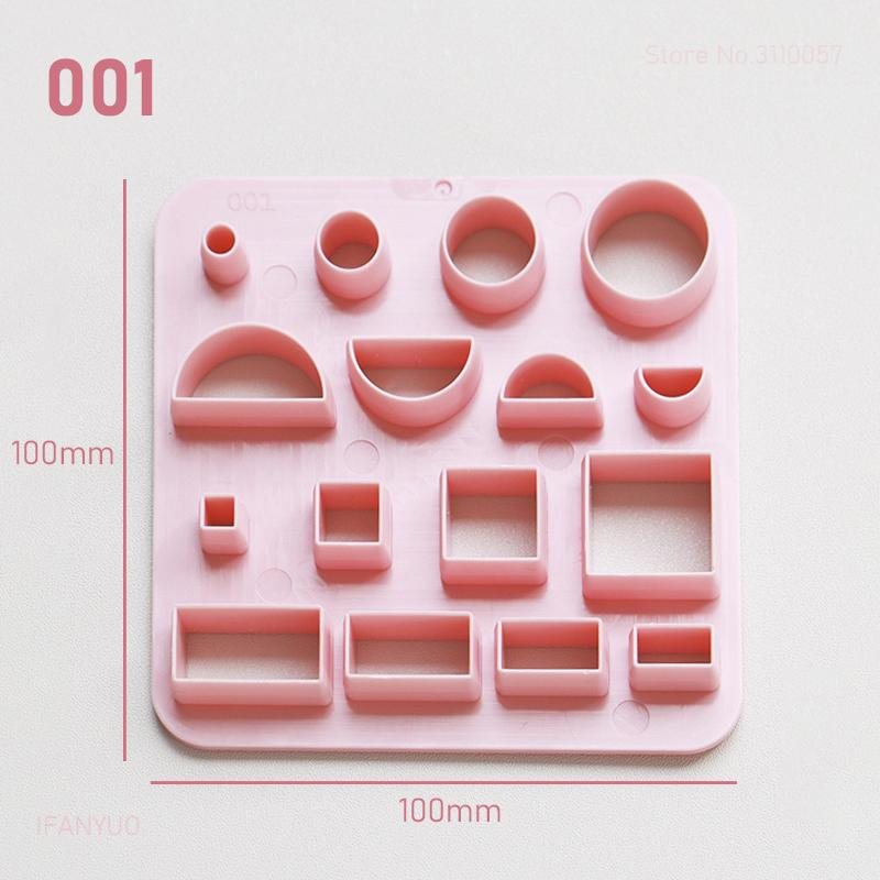 

Various Shaped Clay Cutter Molds Geometry Palm Leaf Christmas Tree Polymer Clay Earrings Making Mold for Cookie Pendant Jewelry