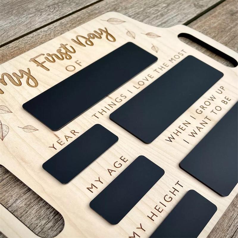 Tabliczka Pierwszy Dzień Szkoły Przenośna Powrót do Szkoły Tablica Czarna Personalizowana Tablica Kredowa Pierwszy Dzień Szkoły Rekwizyt do Zdjęć