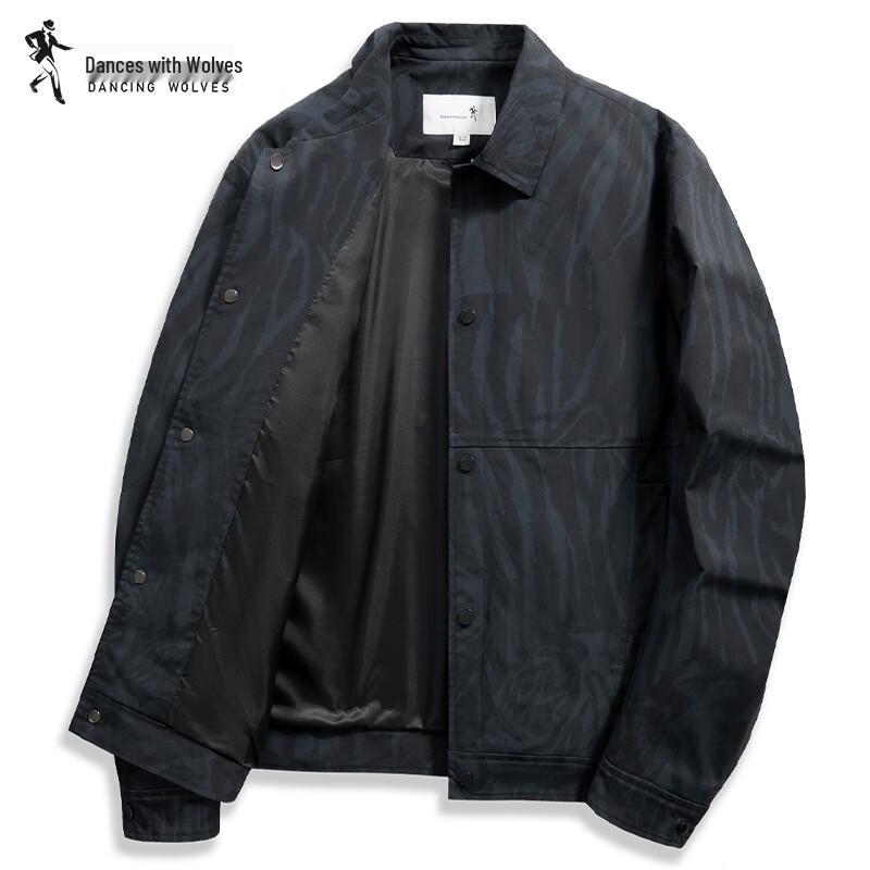 

Dancing with Wolves Men s All-over Print Lapel Jacket L (175)