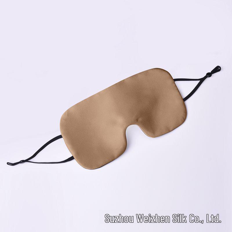 Adjustable Double-Sided Mulberry Silk Eye Mask for Sleep and Travel
