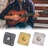 Universal Electric Guitar Output Jacks Base Square Metal Plate 4 Mounting Screws Professional Stability Zinc Alloy