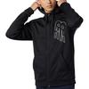 New Balance Logo Print Sports Fleece Lined Hood Jacket Winter Men's Black AMJ13020-BK