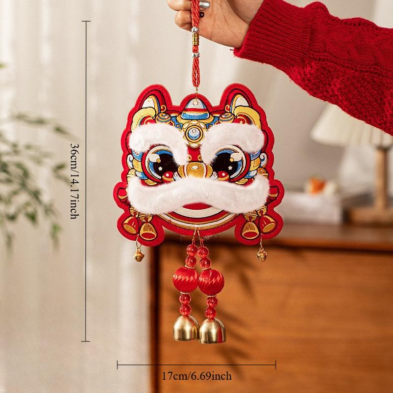 New Lucky Bag Bell Pendant New Year of The Horse Decor Spring Festival Ornament Festive Living Room Scene Arrangement Home Party