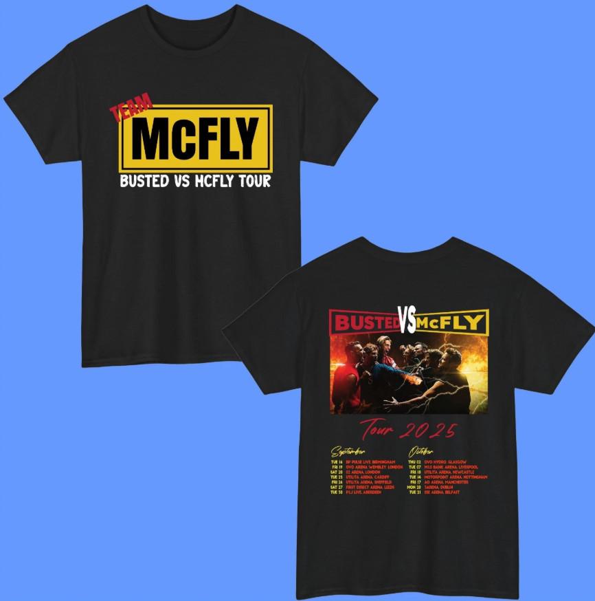 McFly vs Busted Tour 2026 T-shirt size S-5XL S