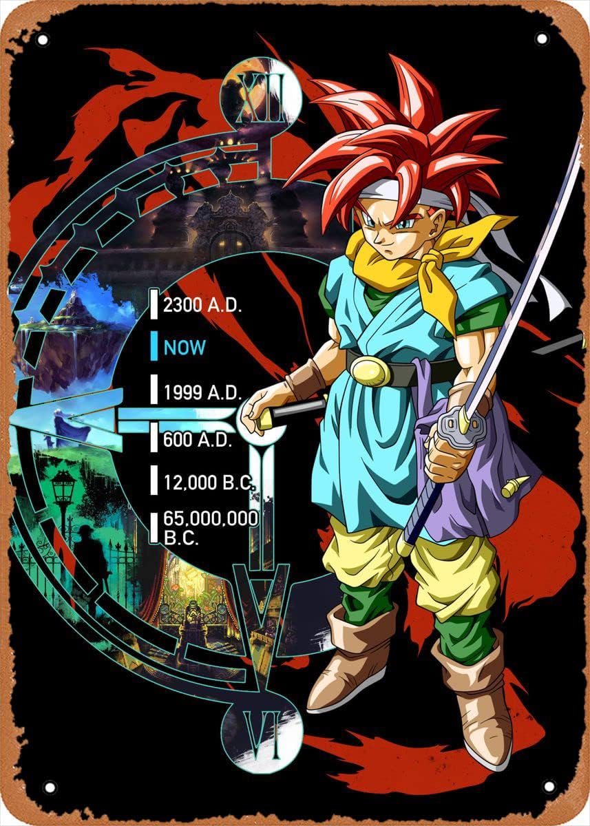 

Metal Sign Videogames Videogame Chrono Trigger Vintage Look Tin Sign Bar MAN CAVE Art Wall Decorationaluminum 20x30cm（7.8x11.8inch）