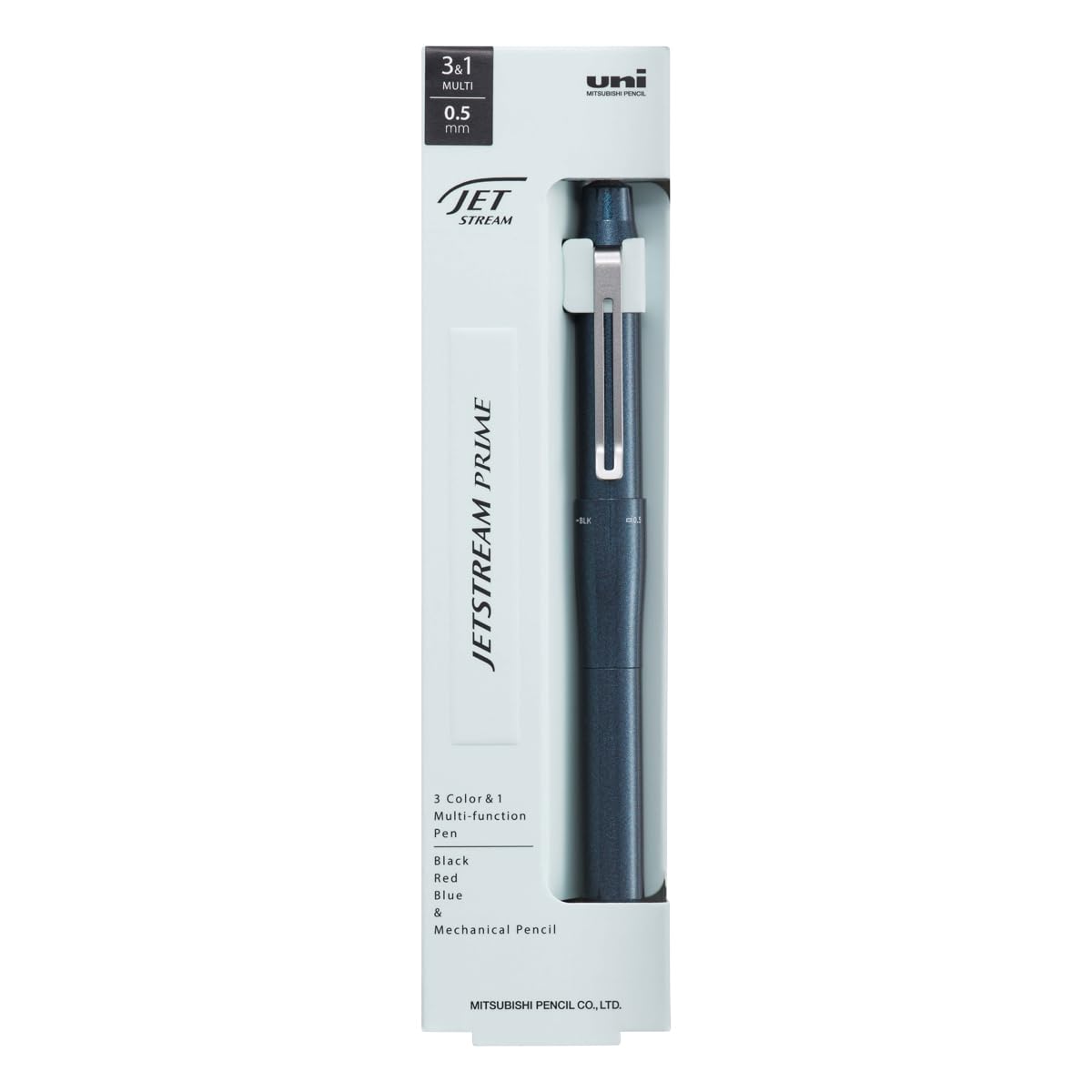 

Mitsubishi Pencil Pen Jetstream Prime Dark Multi-Function 3&1 0.5mm, Navy, MSXE455005D.9