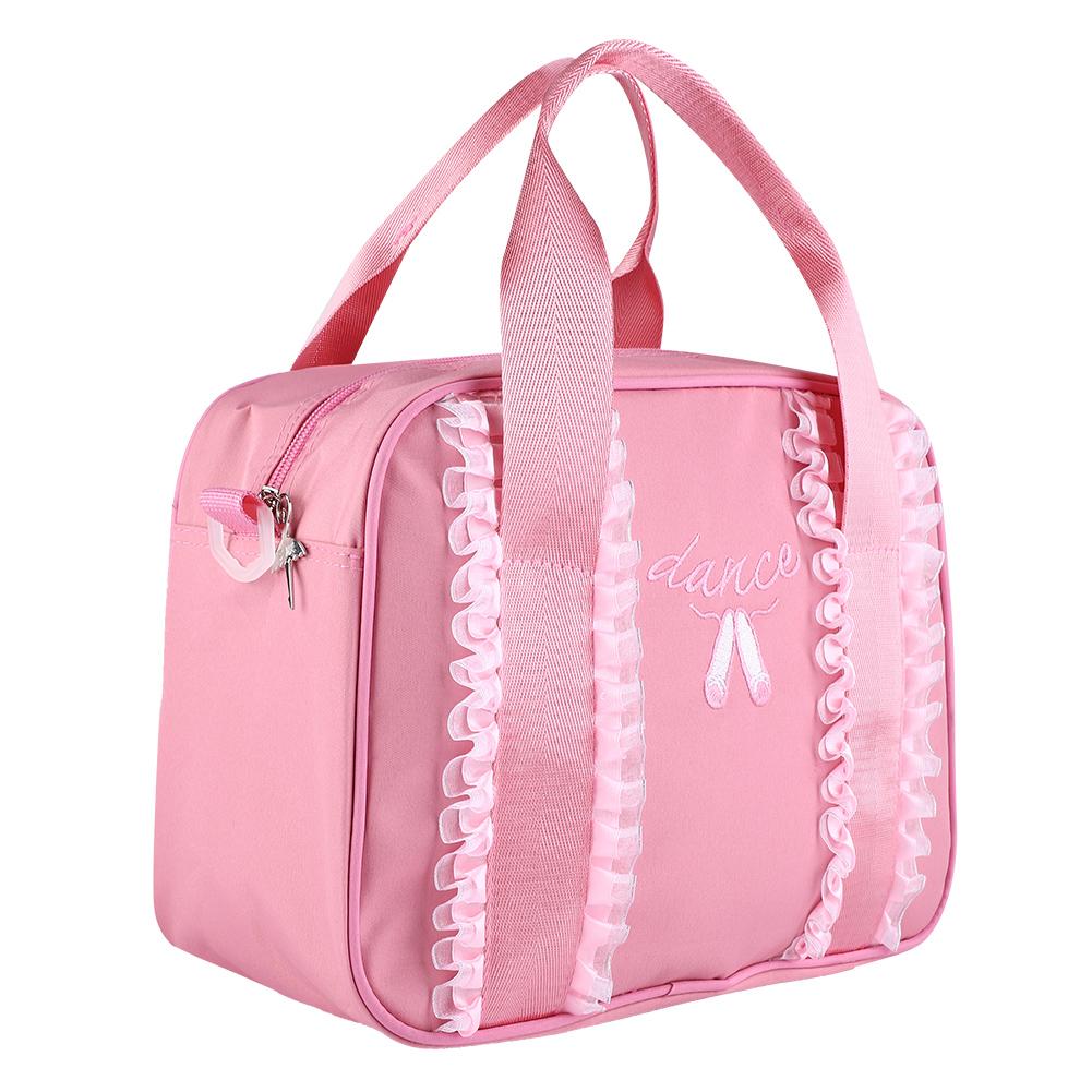Girls Ballet Dance Kids handbag Single Shoulder Sports Bag (Black)