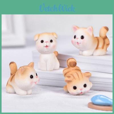 Entzückende Mini-Katzenfiguren Modell Haustierpuppe Mit Exquisiter Handwerkskunst Für Heimdekoration