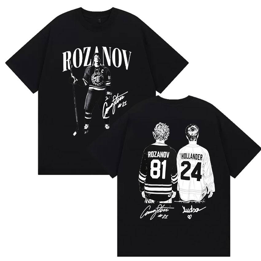 2026 Shane Hollander 24 Ilya Rozanov 81 T Shirts Movie Heated Rivalry Vintage Graphic Tshirt Men Women Oversized Cotton Tees
