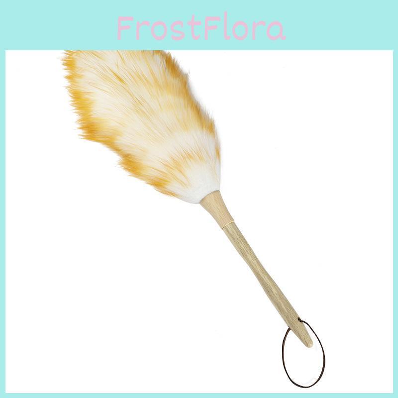 Wool Duster Electric Static Cleaner With Wooden Handle For Home And Office Dust Removal