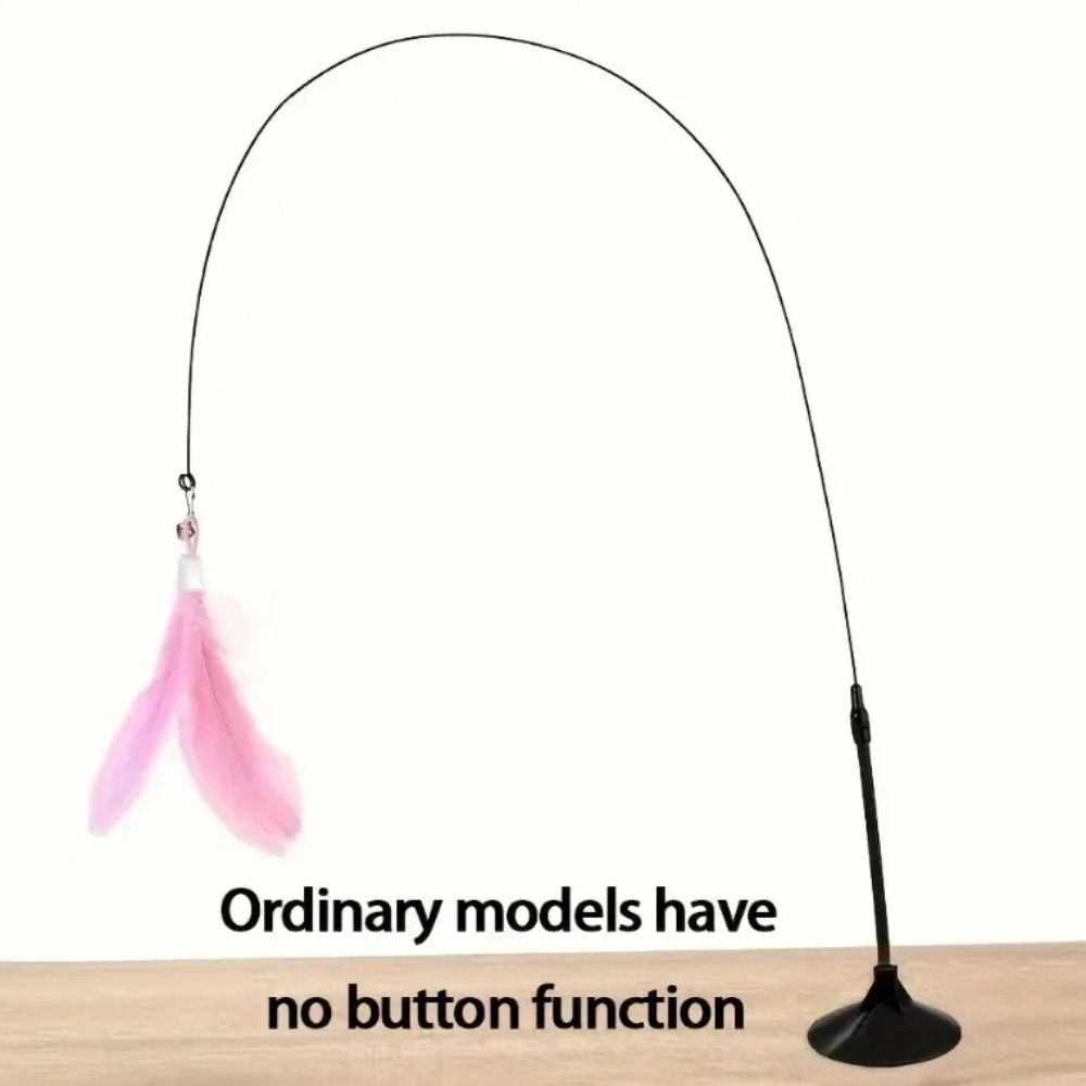 New Detachable Cat Teasing Wand 80CM Long Pole Cats With Bell With Suction Cup Kitten Cat Accesorios