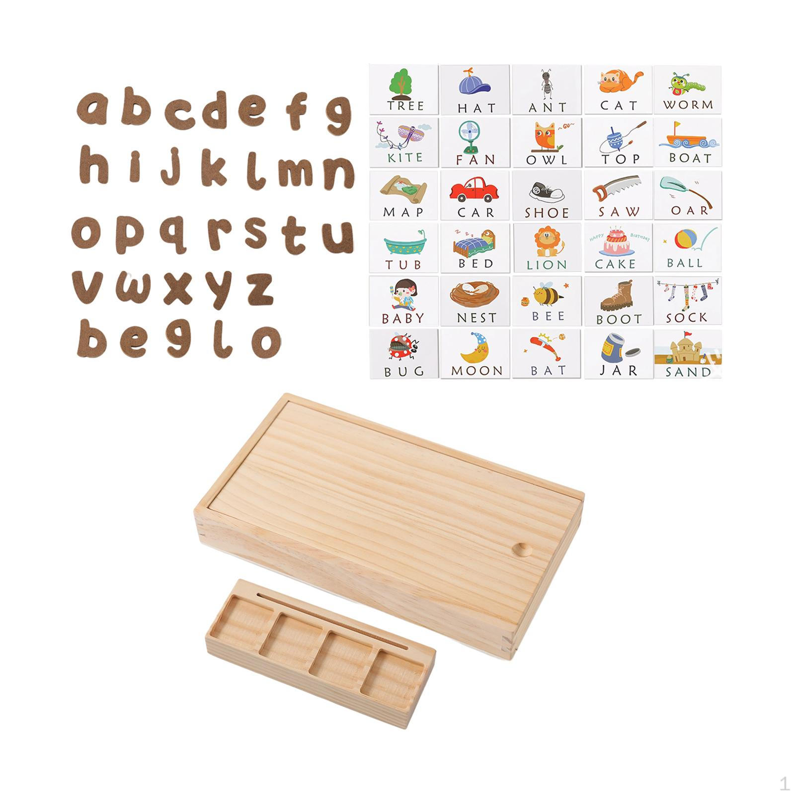 

Карточки со словами, игрушки с буквами, игра по правописанию из деревянных кубиков, портативное обучающее образовательное устройство