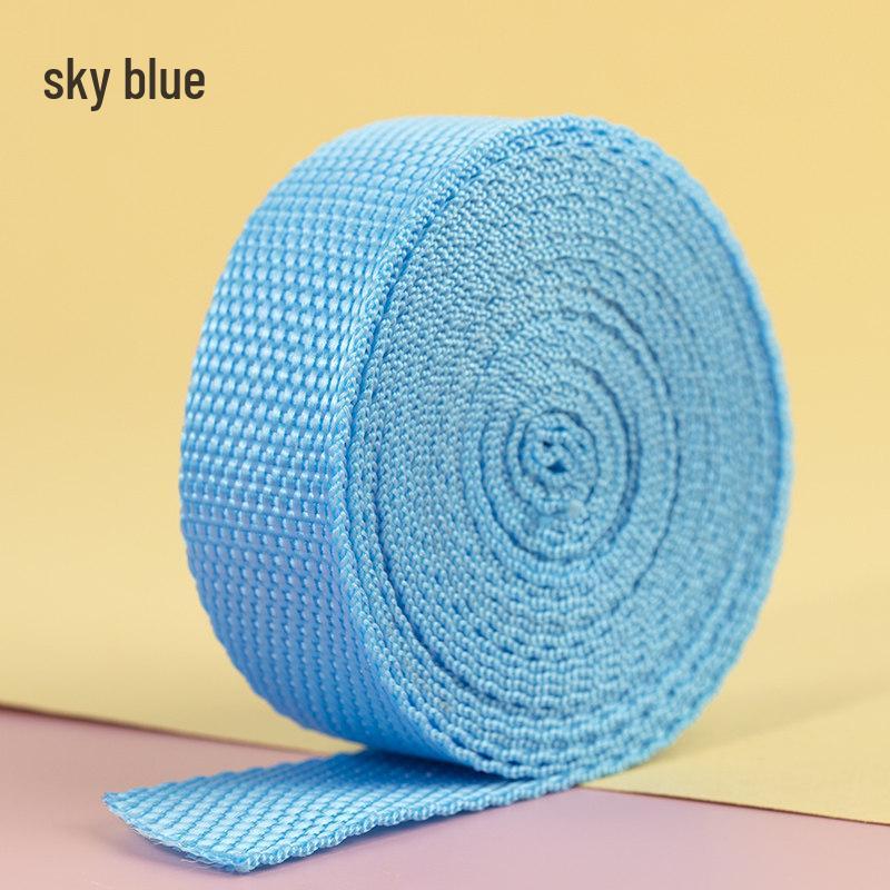 2.5 cm Colored Polypropylene & Nylon Webbing Backpack Strap | Flat Ribbon Handmade Accessories