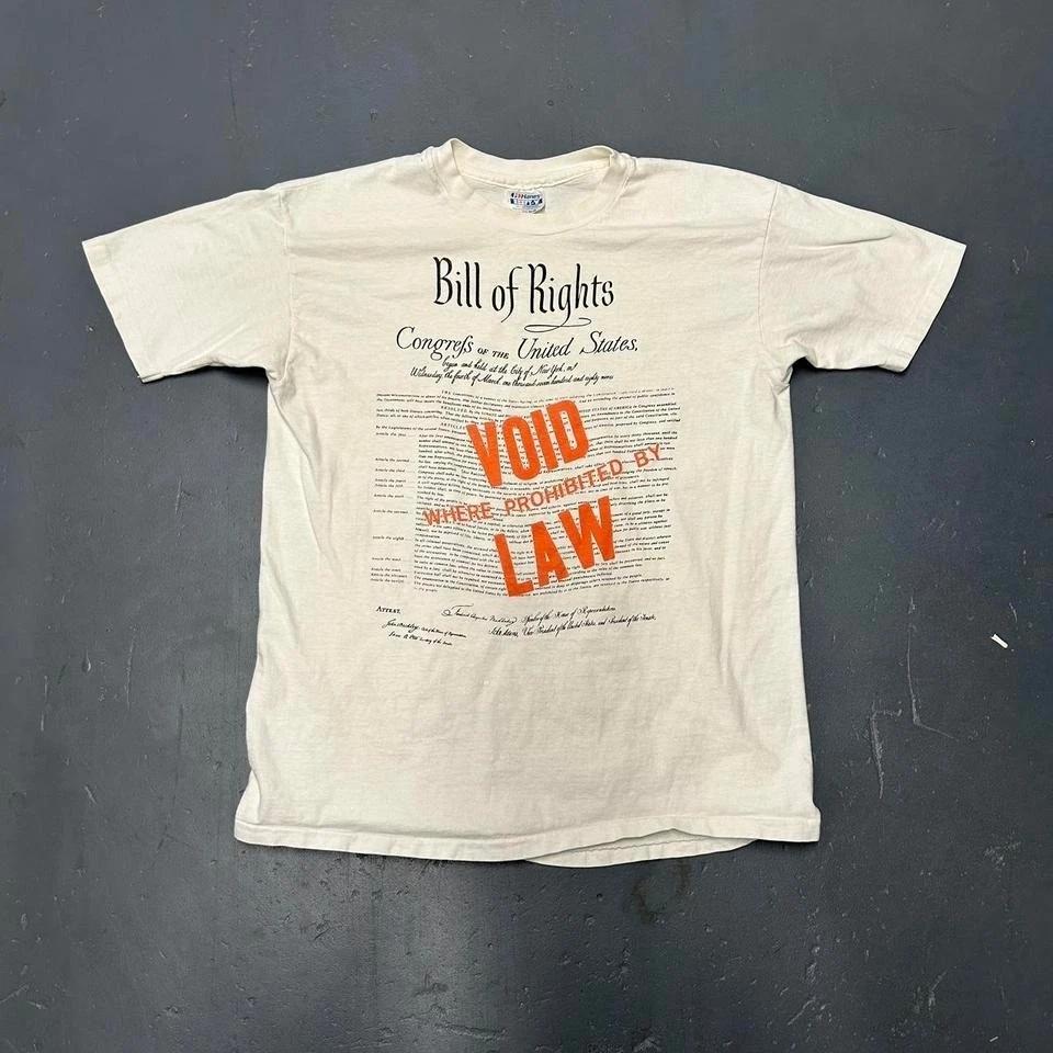 

Vintage early 90s single stitch double sided political libertarian party tshirt M