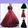 Vestido de Baile da Corte da Rainha Vestido Vitoriano Medieval Renascentista Fantasia Cosplay Decoração de Renda Gótica Vintage
