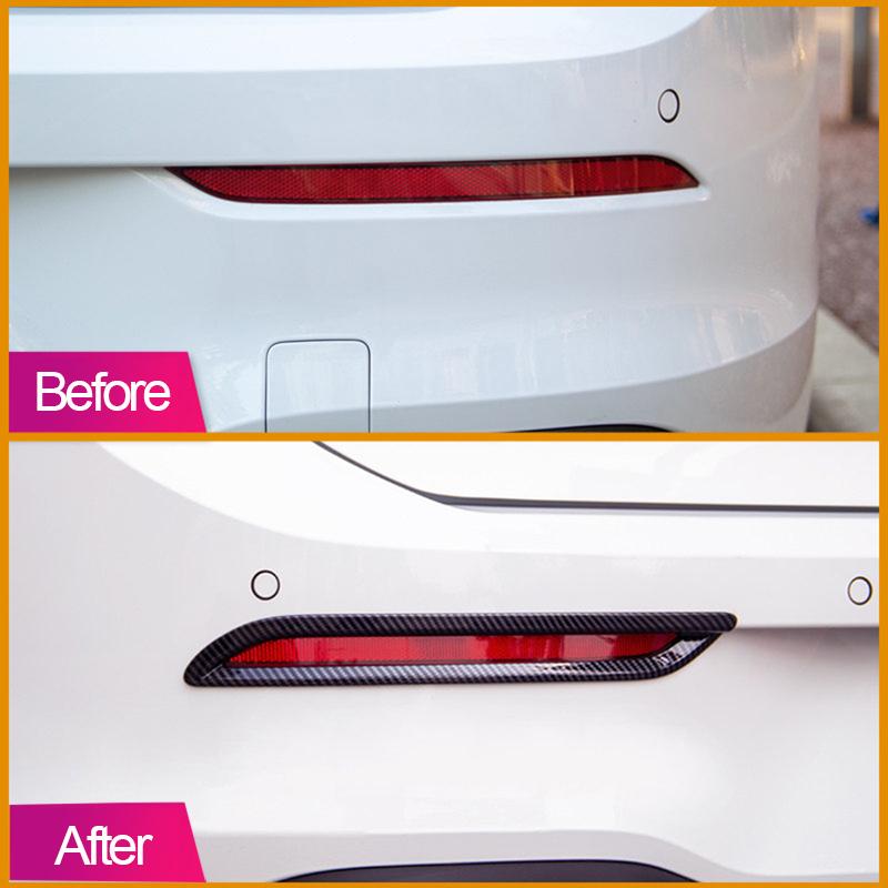For Volkawagen VW Golf 8 MK8 2022 ABS Car Rear Fog Light Cover Trim Tail Foglight Lamp Frame Sticker Accessories