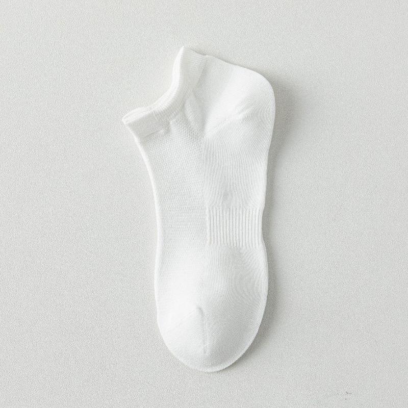 Pure Cotton Short Socks for Men - Thin Style, Odor-resistant, Sweat-absorbent and Antibacterial Boat-shaped Socks, Cotton Socks