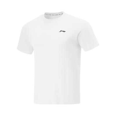 Plain Sports Casual Simple Round Neck Pullover Short Sleeve T-Shirt Men Tops Standard-White ATSV363-7