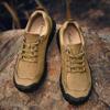 British Style Men's Outdoor Hiking Shoes Wear-resistant Soles Men's Sports Shoes Anti Slip Khaki Color Oxford Shoes Versatile