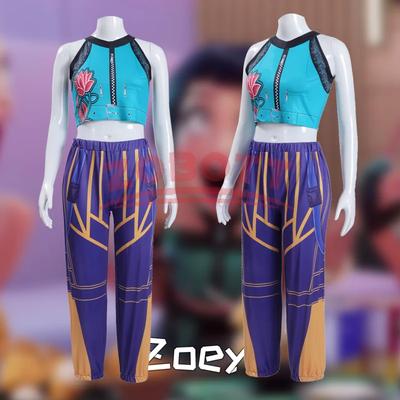 Kinder Kpop Dämonenjäger Rumi Zoey Mira Cosplay Huntrix Kostüm für Mädchen Kleidung Gruppe Idol Rollenspiel Halloween Karneval Anzug
