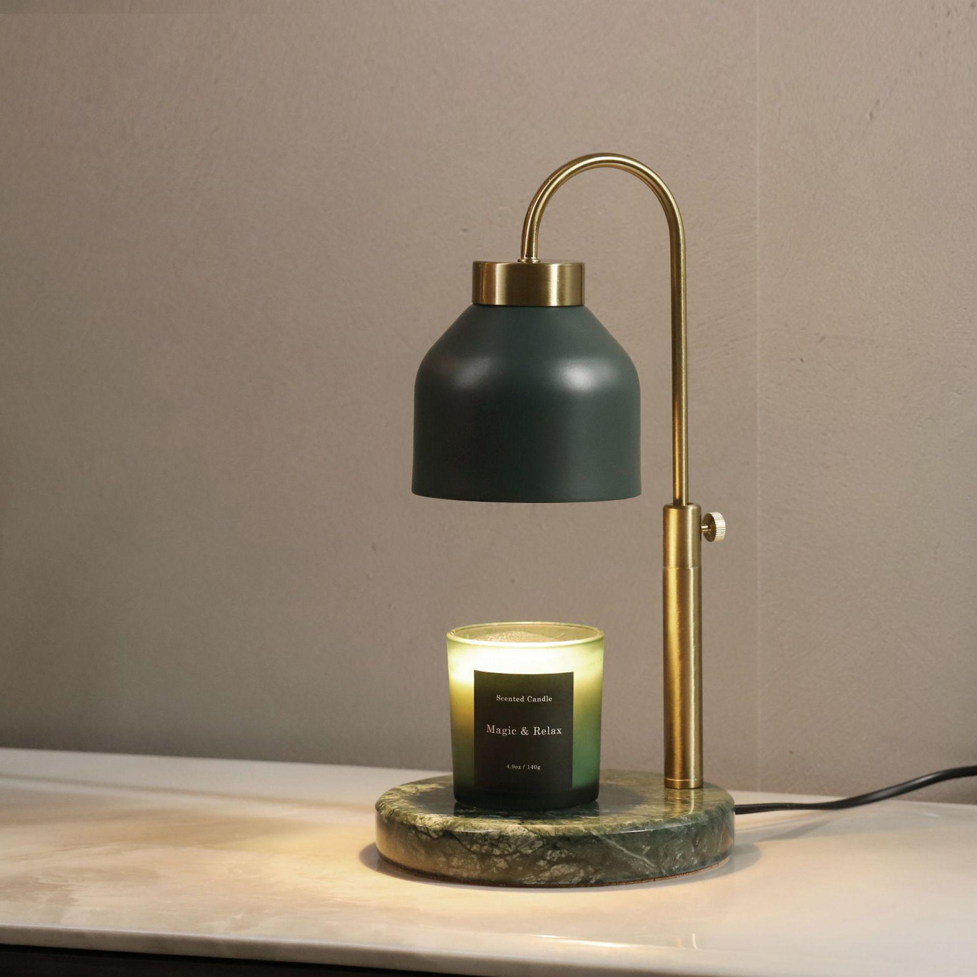 

Adjustable Marble Aroma Candle Lamp: Bedside Plug-in & Acrylic Night Light Mainland China Timer Dimmer