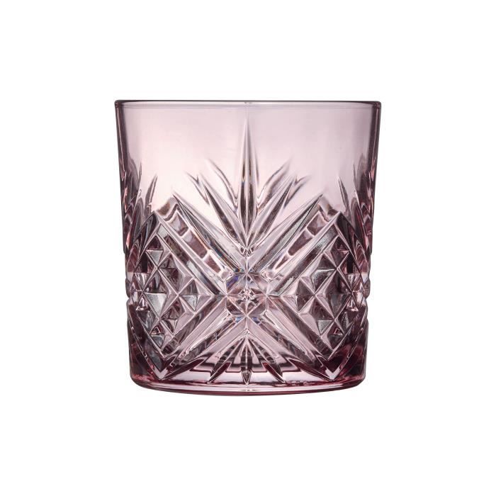 Verre - Arcoroc - Broadway Colors - 30cl - Mauve - Lot De 6 Pièces