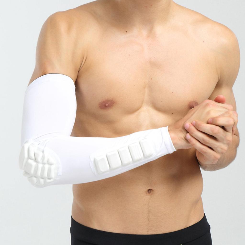 1 Pcs Professional Padded Arm Sleeves, Youth and Adult Elbow Forearm Crashproof Pads for Football Basketball Volleyball Soccer - 66 1 Pcs Professional Padded Arm Sleeves, Youth and Adult Elbow Forearm Crashproof Pads for Football Basketball Volleyball Soccer - 66