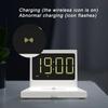Phone Digital Clock   3 in 1 Type C Wireless Charging Alarm Clock with Snooze Button for Tablet   Fan