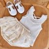 Summer Girls Ruffled Sleeveless Top Stylish and Versatile for Toddlers